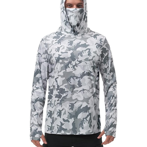 Camiseta de Camuflaje con Capucha y Protección Facial UPF50+ para Pesca, Deporte y Gimnasio, de Secado Rápido, con Logotipo Personalizado, Talla Estadounidense - Product Image 1