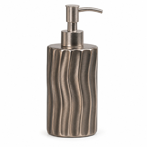 Distributeur de savon en cuivre martelé de luxe, flacon pompe à savon liquide en métal bronze antique pour hôtel et décoration de salle de bain - Product Image 3
