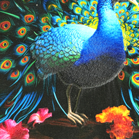 Écusson d'impression de broderie personnalisé de grande taille Broderie 3D avec utilisation artisanale d'impression UV pour l'écusson de vêtements de tapis de clavier mural