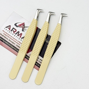 Pince à cils à pointe en fibre de 90 degrés, testée à la main, durable, avec logo personnalisé, pour extensions de cils, pointe fine - Product Image 5