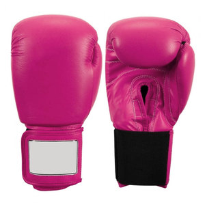 Gants de boxe Econex Sports en cuir PU bleu avec fermeture à boucle, sangle de poignet réglable, personnalisables pour l'entraînement des adultes - Product Image 1
