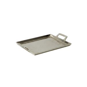 Plateau en aluminium plaqué argent, plateau de service décoratif, élégant et durable, plateau en métal pour table à manger, cuisine et décoration de la maison - Product Image 1