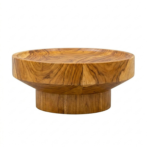 Solid Suar Wood Odessa Modern Durable Multifunctional <b>Coffee</b> <b>Table</b> Thick Top Premium Craftsmanship Luxury Resort Living Room - Product Image 1