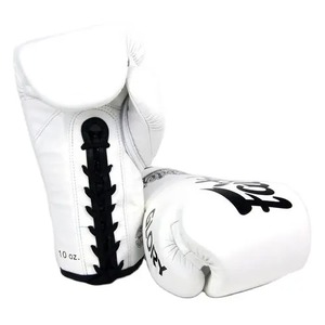 Gants de boxe Fairtex Sanda MMA en cuir de haute qualité, légers, professionnels, avec poignées et fermeture à lacets pour doigts entiers - Product Image 5