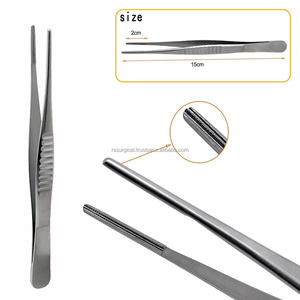 Pinces à tissus atraumatiques en acier inoxydable Adson Brown |   Pinces chirurgicales dentaires professionnelles et instruments de préhension manuels - Product Image 2