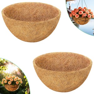 Handcrafted Bamboo Circular Hanging Planter - Wholesale Garden <b>Decor</b> - Product Image 5