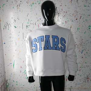 Sudadera con Capucha STARS ASH GREY, 100% Algodón, Apliques Bordados, Estilo Vintage de Invierno, Hilos Finos de Alta Calidad - Product Image 1