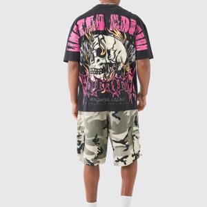 T-shirt surdimensionné personnalisé pour homme 2025, impression de logo, 100% coton, t-shirt grande taille, t-shirts amples, coupe ample - Product Image 1