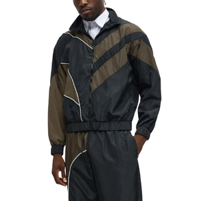 Nylon Windbreaker <b>Jacket</b> Zip Up Waterproof <b>Men</b> Lightweight Running Outdoor Nylon Rain <b>Jacket</b> - Product Image 1