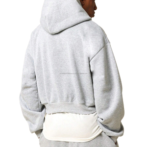 Sweat-shirts à capuche oversize pour hommes, à épaules tombantes, en coton et polyester, en molleton doux, logo personnalisé, usine de sweat-shirts à capuche - Product Image 1