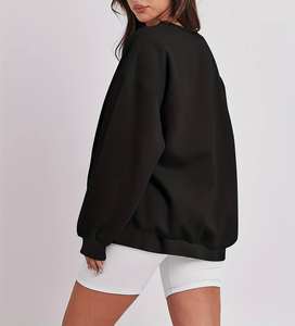 เสื้อสเวตเชิ้ตผู้หญิง คุณภาพสูง ผ้าฝ้าย 100% ดีไซน์ใหม่ เสื้อผ้าผู้หญิง เสื้อฮู้ดดี้ เสื้อสเวตเชิ้ตเรียบๆ ทรงโอเวอร์ไซส์ สตรีทแวร์ลำลอง - Product Image 1