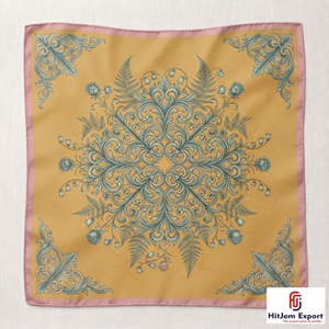 Foulard carré pour femme, doux, léger, élégant, accessoires de mode, approvisionnement en gros, faible MOQ, fabricant et fournisseur OEM ODM personnalisé - Product Image 2