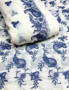 Tissu brodé multi-embroideries de qualité supérieure pour femmes, tissu de créateur, tissu de soirée, textile brodé de luxe, doux - Product Image 1