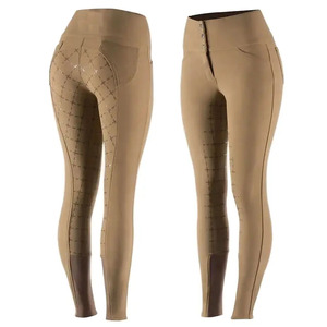Leggings d'équitation pour femmes, prêts à être expédiés, collants d'équitation d'été, pantalons d'équitation à assise intégrale, respirants, légers, performants. - Product Image 1