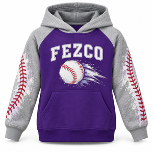 Conjunto de Sudadera con Capucha de Manga Corta Unisex, Personalizada con Estampado Sublimado, de Poliéster, para Béisbol, Baloncesto, Juvenil, Informal, Deportiva - Product Image 6
