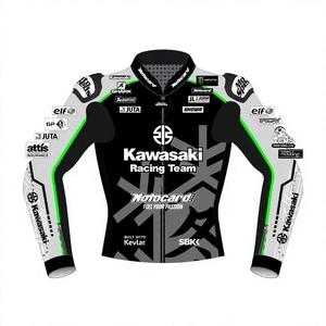 แจ็คเก็ตมอเตอร์ไซค์ Alex Lowes รุ่น Best Sport Bike ผลิตจากหนังวัว/หนังจิงโจ้ ยี่ห้อ Rawasaki ตัดเย็บตามสั่ง พร้อมรูระบายอากาศ สำหรับขับขี่บนสนามแข่ง/แจ็คเก็ตหนังสำหรับแข่งรถ - Product Image 1