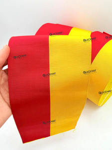 Ruban décoratif rouge et jaune espagnol, commandes de rubans en gros personnalisées, ruban aux couleurs des drapeaux pour usage cérémoniel - Product Image 2