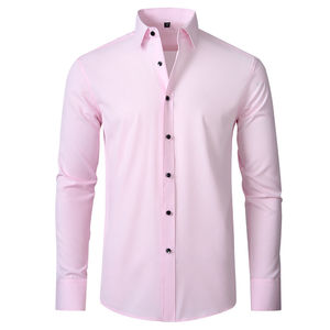 Nueva Camisa Blanca de Manga Larga para Hombre, Sin Plancha, Estilo Profesional para Negocios, con Cuello, Ropa Casual, Traje, Botones, Tallas Grandes - Product Image 6