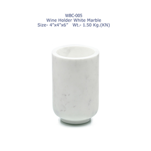 Refroidisseur à vin en marbre blanc de luxe, élégant présentoir de bar pour la décoration de la maison et des hôtels, qualité supérieure à prix de gros - Product Image 5