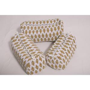 Bolsa de Maquillaje Floral de Algodón Ecológica y Ligera Hecha a Mano, Bolsa de Cosméticos de Viaje con Estampado Indio para Organizador, para Mujer - Product Image 4