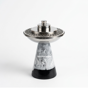 Porte-encens moderne en résine organique 100 % naturelle et aromatique, design sablier, pour brûler l'encens indien toute l'année - Product Image 4