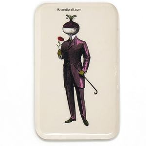 Bandeja Moderna de Metal Rectangular a Cuadros de Alta Calidad, Radilord, Esmalte Transparente, Multifuncional, Colgante, Móvil, para Bodas - Product Image 1