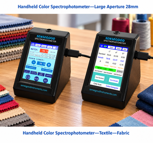 Colorimètre portable RGB Sensegood pour la mesure des couleurs des textiles et des tissus |   Spectrophotomètre numérique portable pour l'analyse des couleurs - Product Image 1