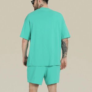 Conjunto de Camiseta y Pantalones Cortos Casuales de Verano para Hombre, Manga Corta, Color Sólido, Multicolor, Pantalones Cortos Lisos de la Mejor Calidad, Mejor Precio - Product Image 4