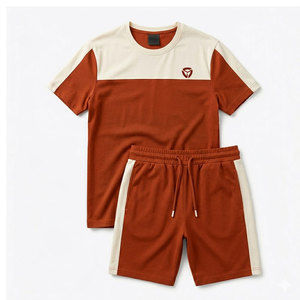 Sporty Men T-Shirt And Shorts <b>Set</b> Designed For Gym Workouts Running Exercise And Comfortable Casual Daily Wear - Product Image 1
