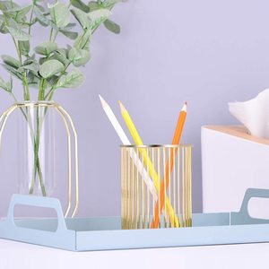 Decorative Metal Wire Pen Stand Pencil Holder Organizer for <b>Office</b> Desk Study Table Home Decor Stationery <b>Storage</b> - Product Image 3
