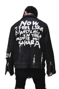 Chaqueta de Mezclilla Personalizada para Hombre, sin Capucha, con Cuello Alto, Detalle de Botón con Logotipo Frontal, Diseño Impreso, Talla y Logotipo Personalizables - Product Image 5