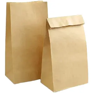 Kağıt torba % gıda kese kağıdı çevre dostu tek kullanımlık gıda sınıfı standart % kahverengi kese kağıdı hafif güçlü malzemeden yapılmıştır