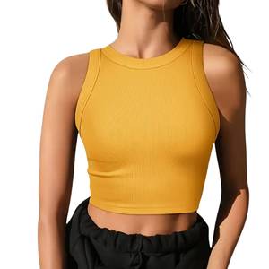 Camiseta sin mangas para mujer, corte ajustado, transpirable, estilo urbano, proveedor mayorista de fábrica directa - Product Image 1