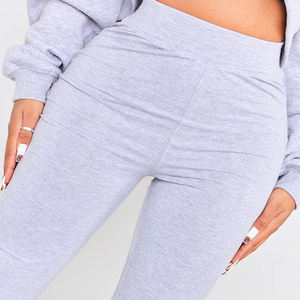 Custom Made Logo Winter Printed Street Wear High Quality Flare Pants with Hoodie Set Cotton Fleece Tracksuit for Women - Product Image 3