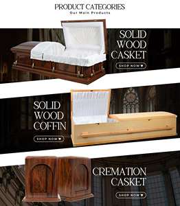 SERENITY Ataúdes de entierro de madera maciza de estilo americano del fabricante vietnamita OEM/ODM Ataúd para adultos Precio de fábrica Suministros funerarios - Product Image 6