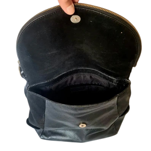 Mochila de Cuero de Ante Negro para Hombre y Mujer, Nuevo Diseño 2026, Venta Caliente al por Mayor, Estilo Vintage, Elegante, con Cierre Premium, Portátil - Product Image 2