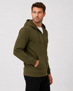 Fashionable Winter <b>Mens</b> Hooded Zipper <b>Top</b> with Premium Soft Fabric Windproof & Breathable Streetwear Style for All Day Comfort - Product Image 2