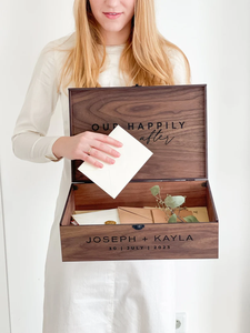 Wooden <b>Memory</b> Photo <b>Keepsake</b> Gift <b>Box</b> Handcrafted Bamboo Design for Special Moments - Product Image 2