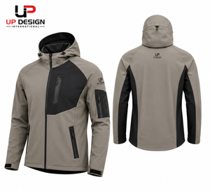 Veste Softshell à Capuche Personnalisée pour Homme, Imperméable, Coupe-Vent, Doublée Polaire, pour Activités de Plein Air, Randonnée, Vêtements de Travail, OEM ODM - Product Image 1