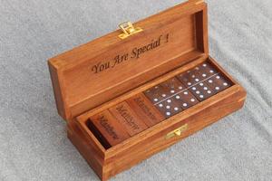 Handmade Eco-Friendly Mango Wood Tree of Life Engraved <b>Keepsake</b> Dominoes <b>Box</b> Jewelry Organizer Unique Gift for Men and Women - Product Image 5