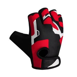 Gants de musculation à motifs rouge et noir, tissu respirant, protection pour la musculation et le fitness, logo personnalisé disponible - Product Image 4