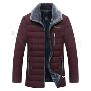 Blouson matelassé respirant et écologique pour homme, coupe slim, col montant, fermeture éclair frontale, coupe-vent, longueur standard, idéal pour l'automne - Product Image 3