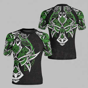 Ropa Deportiva para Todas las Temporadas, Camiseta de Compresión con Diseño Gráfico Personalizado de Verano, Manga Corta, para Hombre, Material Personalizado, Protección contra Rozaduras - Product Image 6