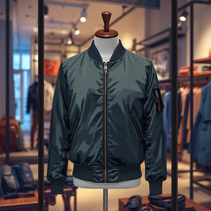 Chaqueta Bomber para <span class=keywords><strong>Hombre</strong></span>, Informal, con Cierre, Ligera, a la Moda, Estilo Urbano, Suministro al por Mayor OEM - Product Image 3