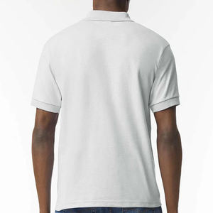Polo en jersey 100% coton de qualité supérieure pour homme, couleur unie, avec impression de logo personnalisé, t-shirt écologique et à séchage rapide - Product Image 2