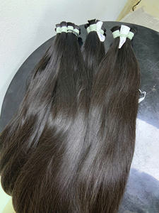 Cheveux humains vierges vietnamiens raides en vrac, extensions de cheveux, prix d'usine, 100% vierges, de 50 cm à 70 cm # 1B # 2 # 4 # 6 - Product Image 6