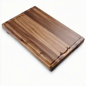 Planche à découper en bois de haute qualité, style rustique, en acacia, hêtre, noyer, olive, chêne, teck, best-seller pour la cuisine - Product Image 2