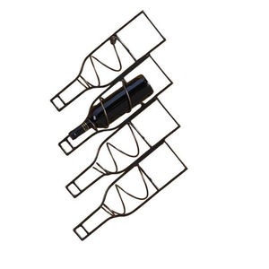 Moderno Botellero de Aluminio Pulido con Forma de Nube, Soporte Metálico Independiente para Vino, Elegante Exhibidor y Almacenamiento de Vino para Bar - Product Image 5