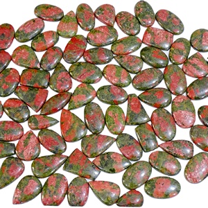 พลอยแจสเปอร์ unakite ธรรมชาติอัญมณีหลวมอัญมณีหลวมรูปทรงผสมและเครื่องประดับอัญมณีชั้นดี - Product Image 1