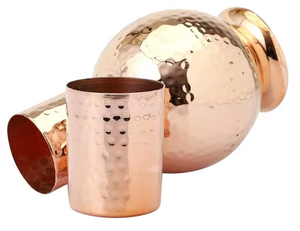 Carafe en cuivre pur de qualité export pour l'eau potable, provenant d'un fabricant et grossiste indien - Product Image 5